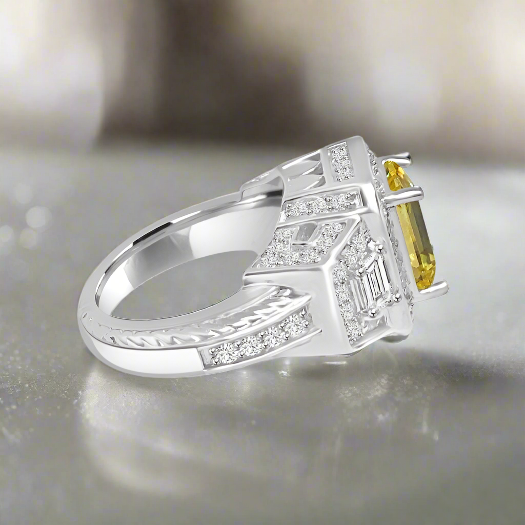 2CT Diamond Veneer Cubic Zirconia Ring. 635R12757