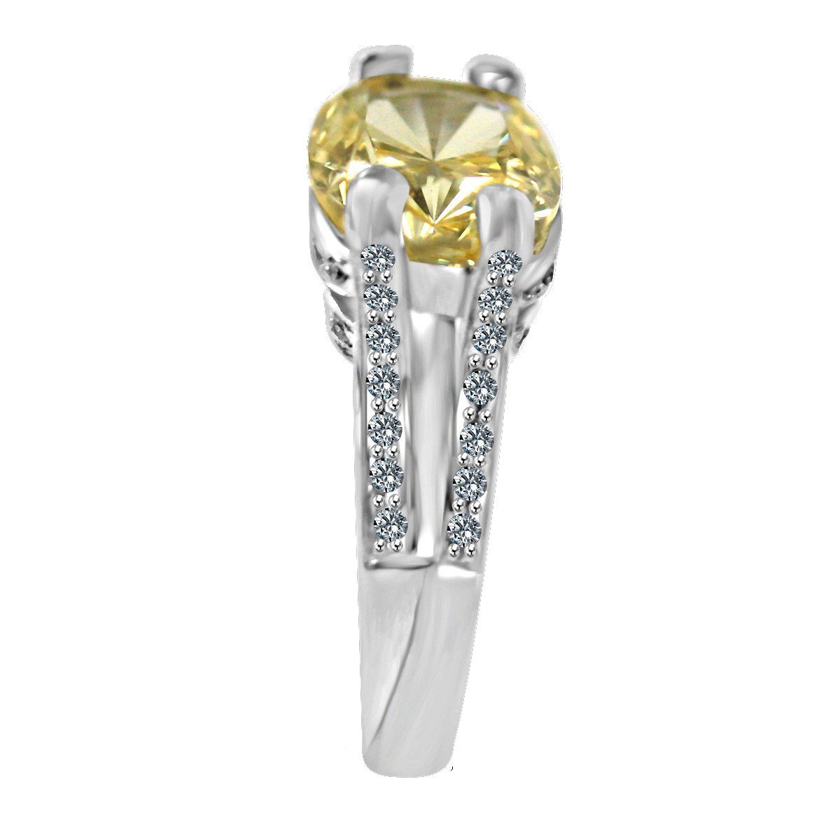 8CT Cushion Diamond Veneer Cubic Zirconia Ring. 635R71487