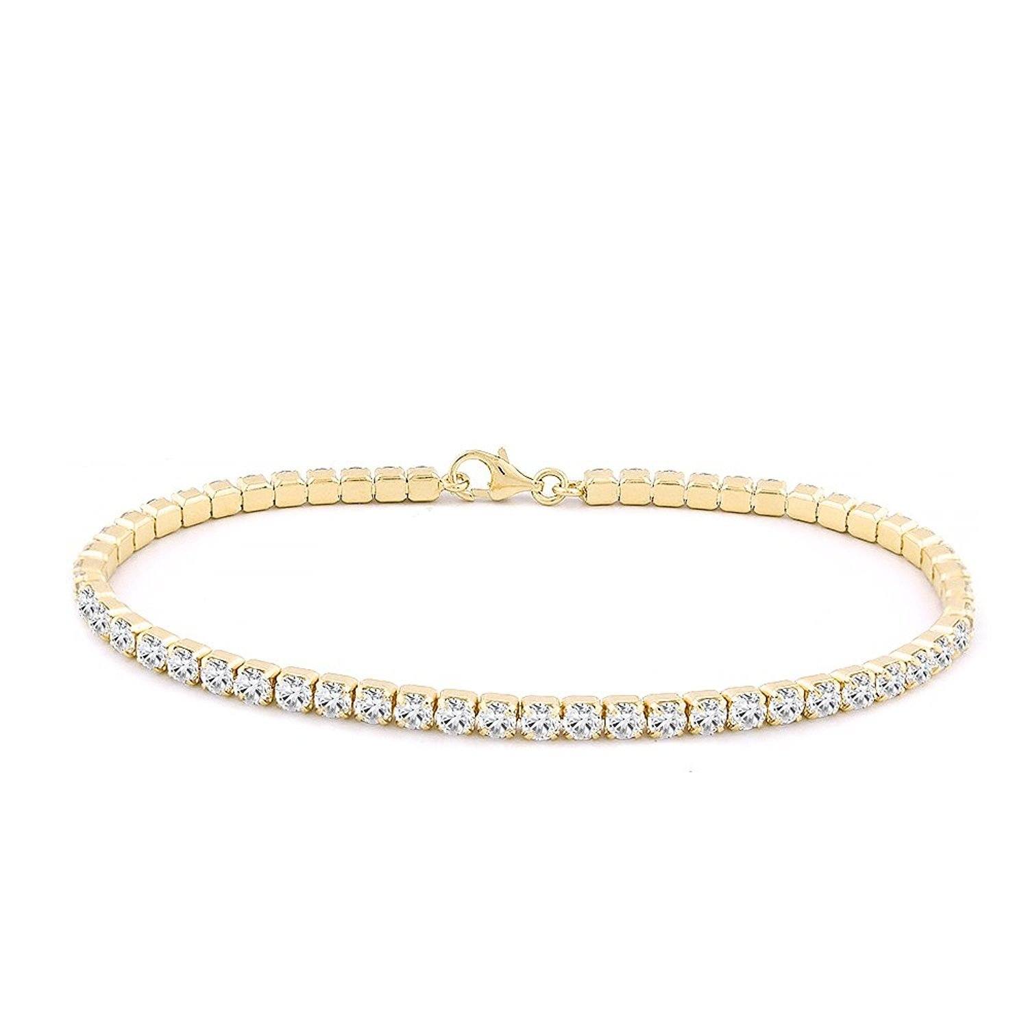 5CT TW Round Cubic Zirconia Special Sale Tennis Bracelet. 715B300