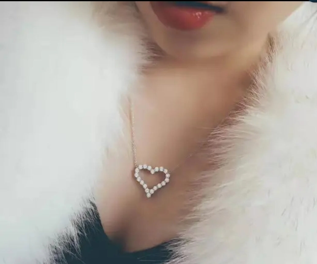 Cubic Zirconia Heart Pendant Zirconite.851P117