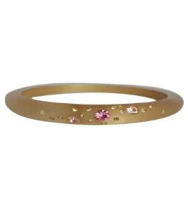 Zirconite Stackable Jeweled Acrylic Opaque Bangle Bracelet. 629B81364