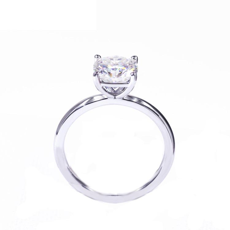 Square Cushion Diamond Veneer Solitaire Ring. 635R208