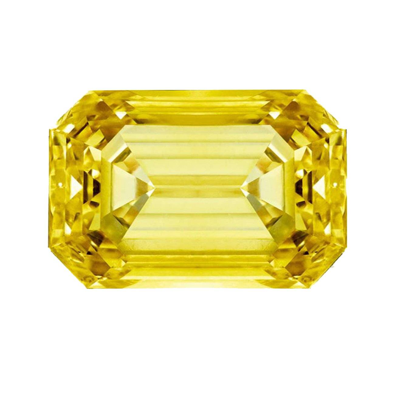 Emerald cut Diamond Veneer Cubic Zirconia Loose Stone. E.C