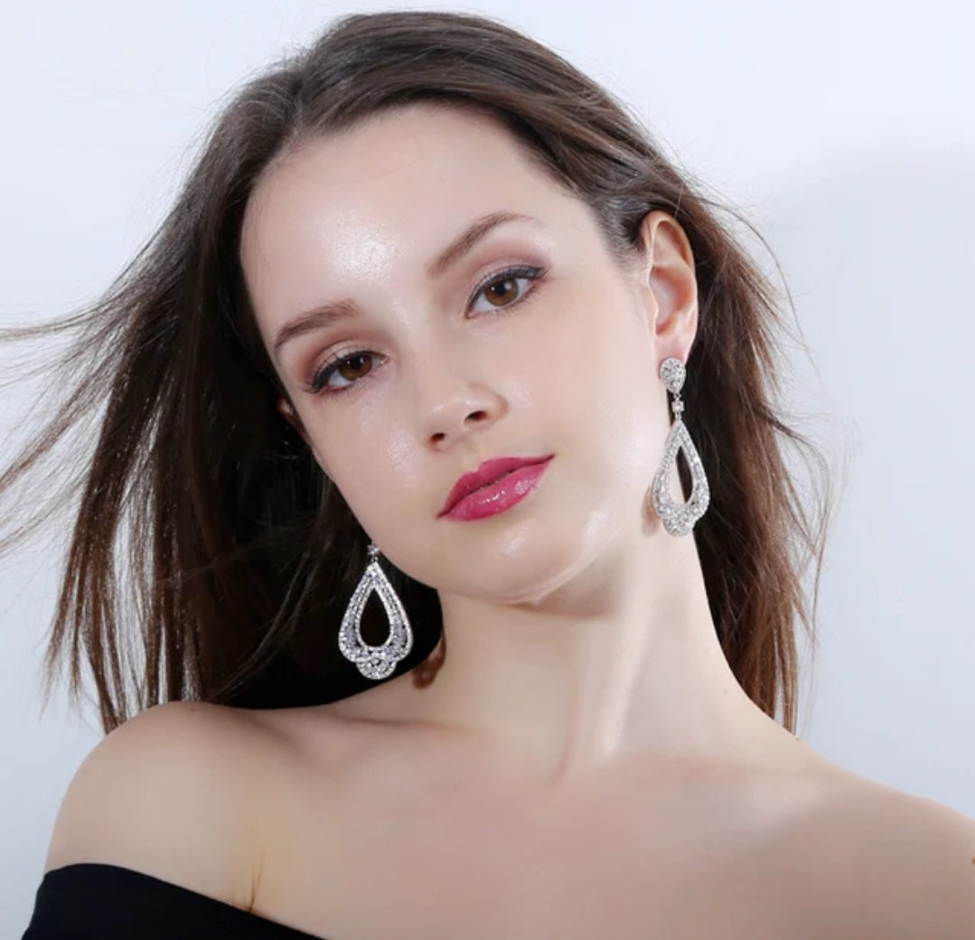 Cubic Zirconia statement Earrings Zirconite. 698E3365