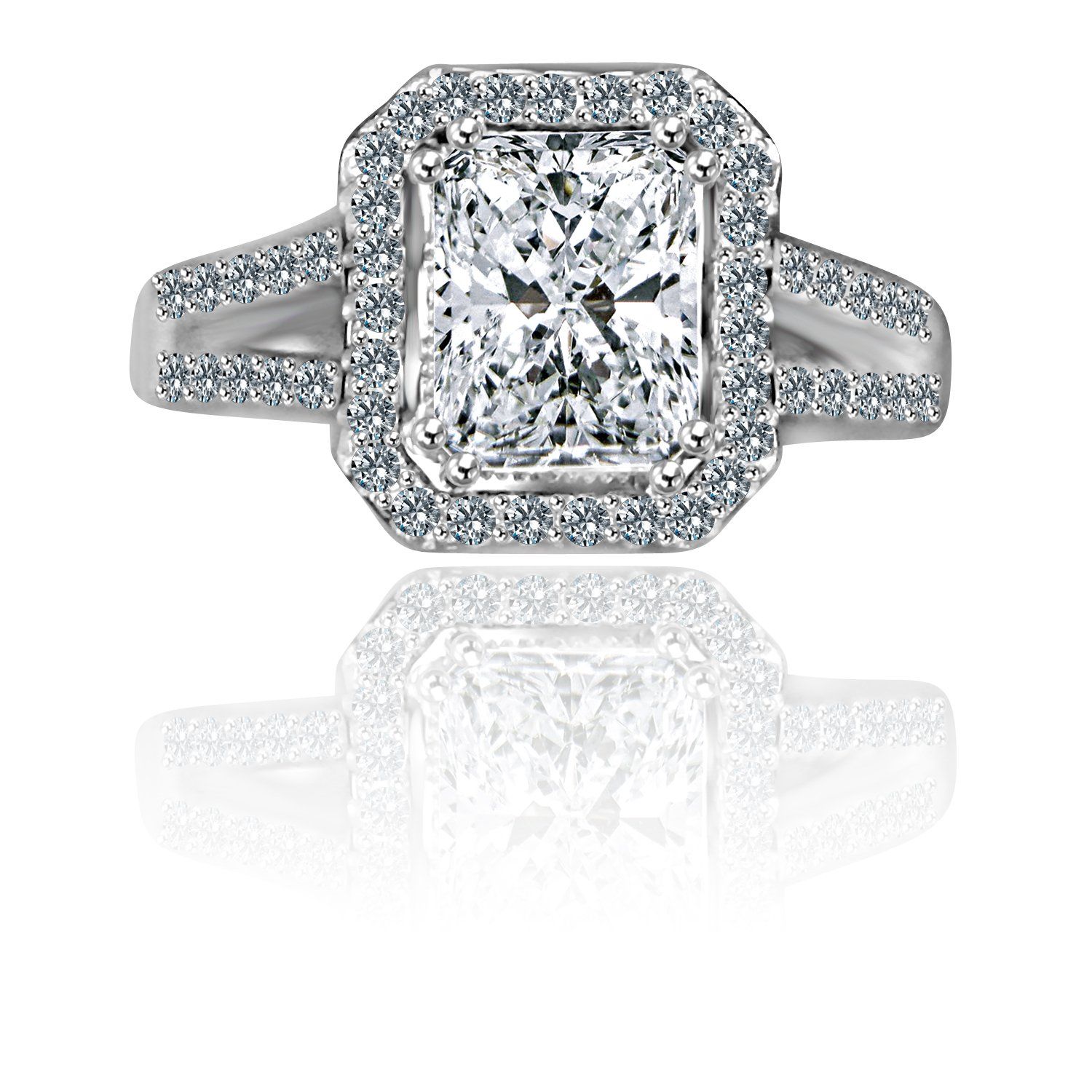 2 CT  Diamond Veneer Cubic Zirconia Ring. 635R4013