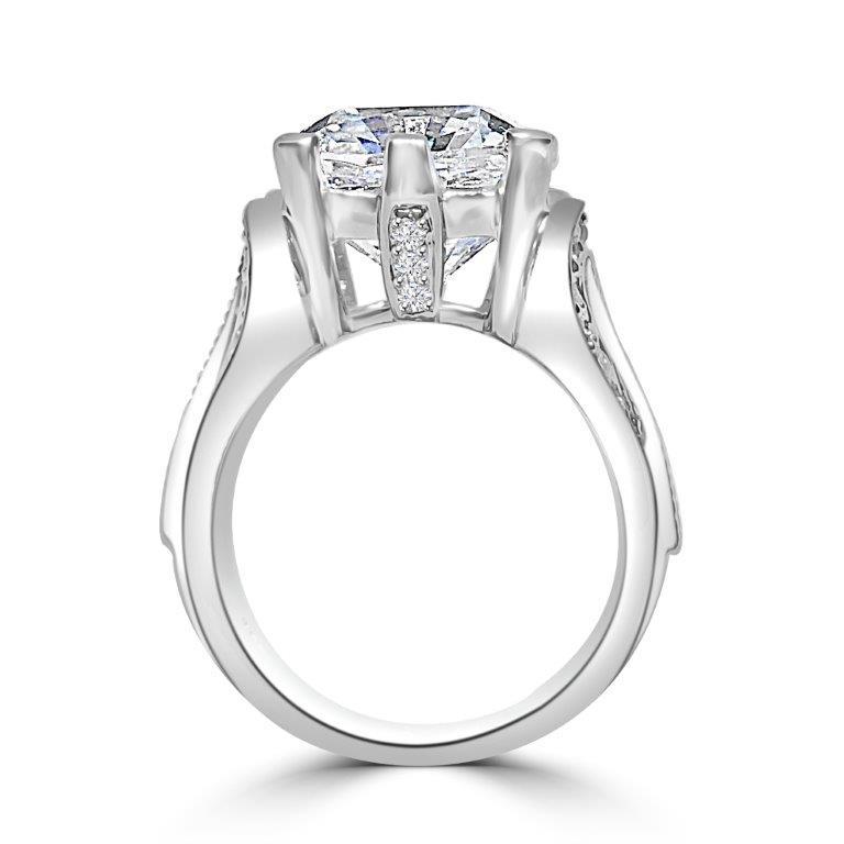 5CT Cushion Cubic Zirconia  Engagement Ring. 635R71454
