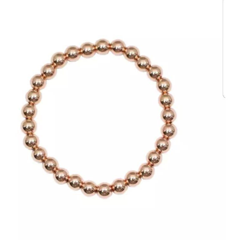 Never tarnish Zirconite Gold Bead stretch Bracelet