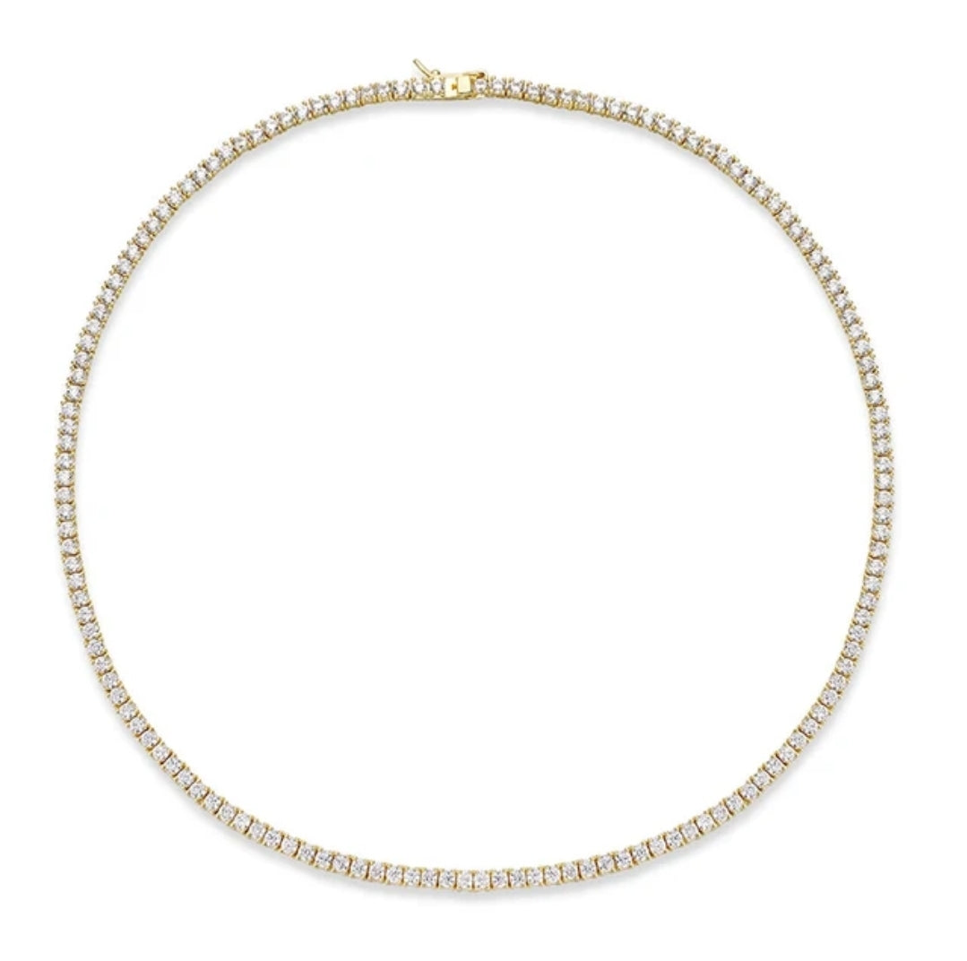 Round Cubic Zirconia Tennis Necklace Zirconite. 602N50005