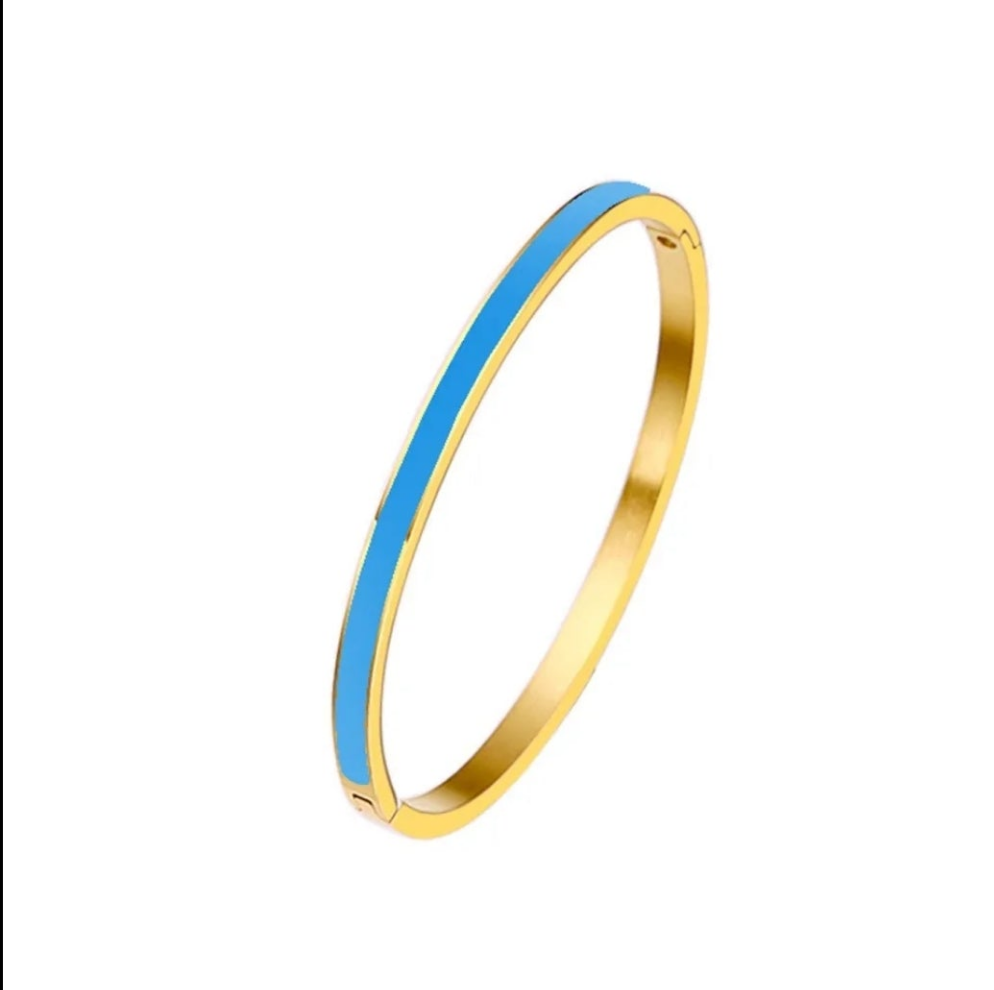 Stackable Enamel Bracelet Bangle Zirconite. 852B100