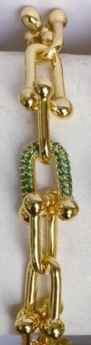 Zirconite Sadle stainless steel Bracelet. 821B100