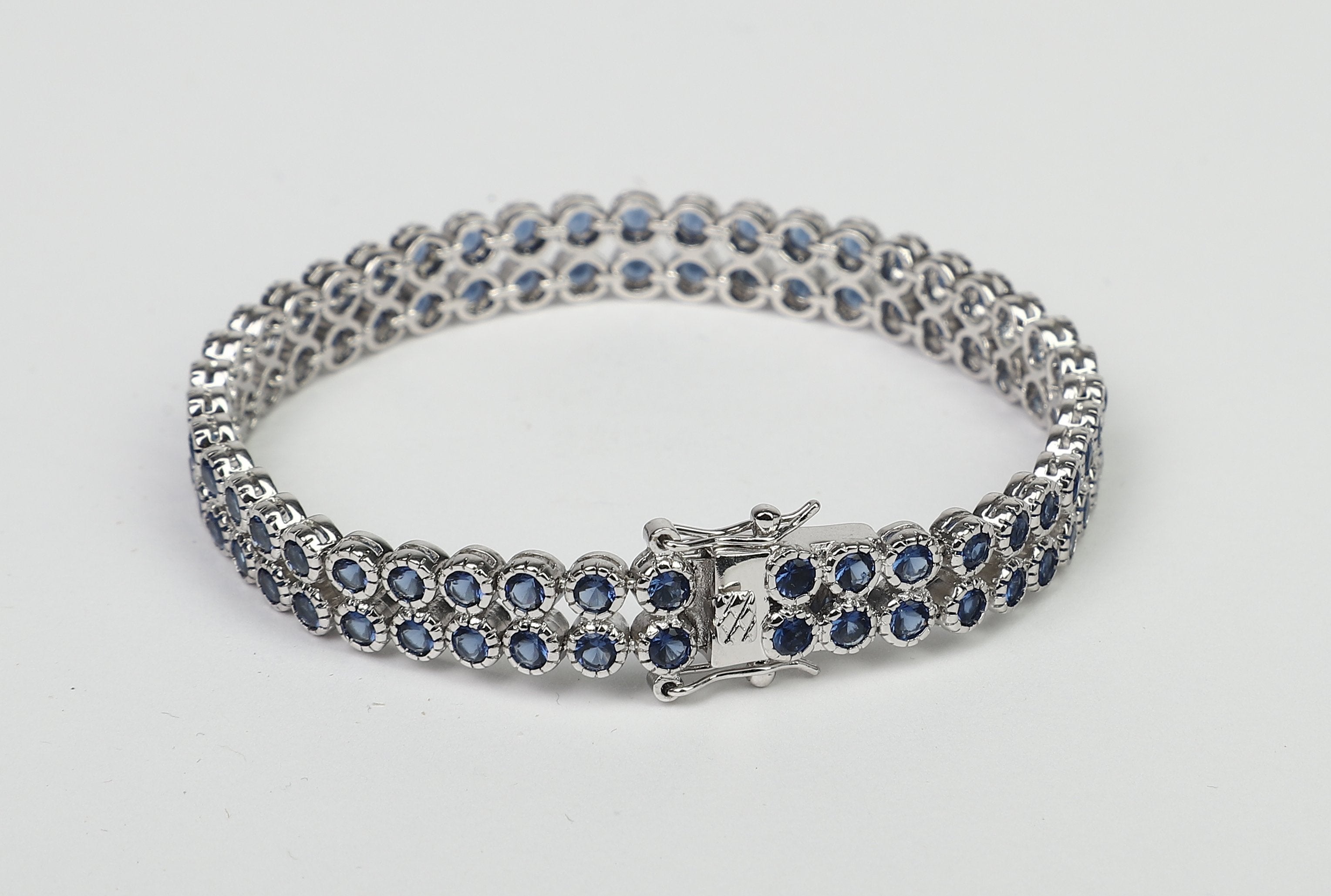 Zirconite Cubic Zirconia Two rows Bracelet. AH3559