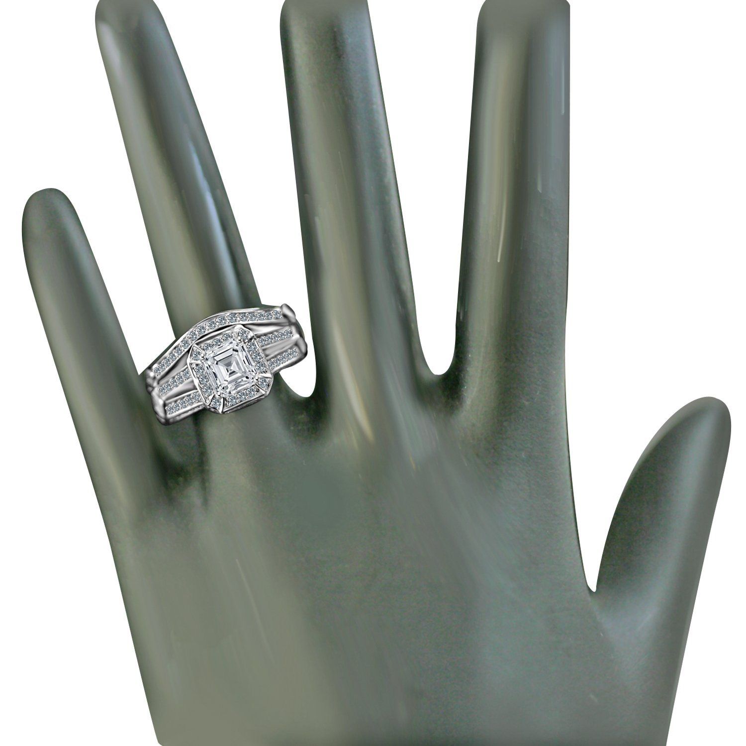 1CT Diamond Veneer Cubic Zirconia Ring. 635R71637