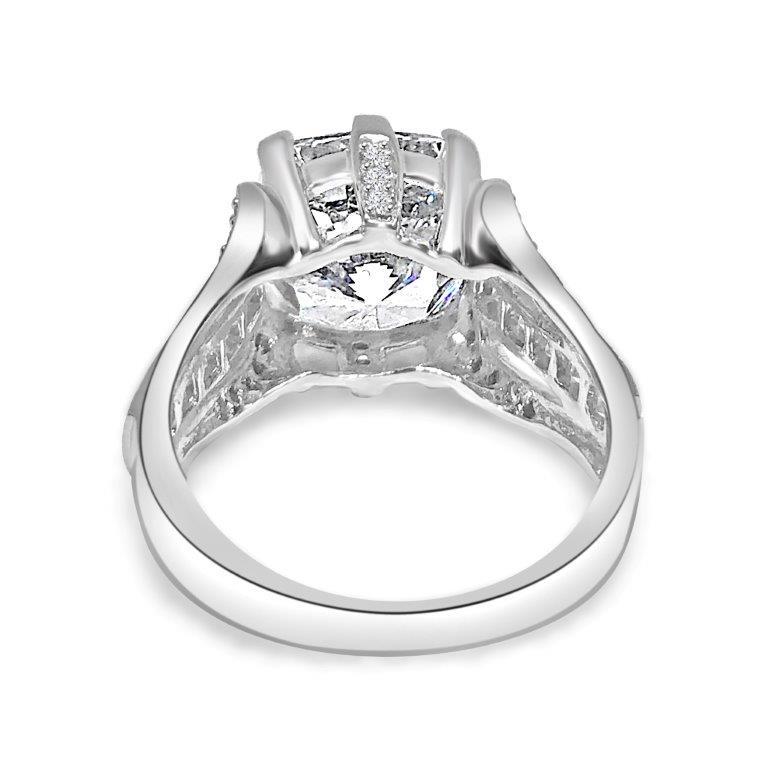 5CT Cushion Cubic Zirconia  Engagement Ring. 635R71454