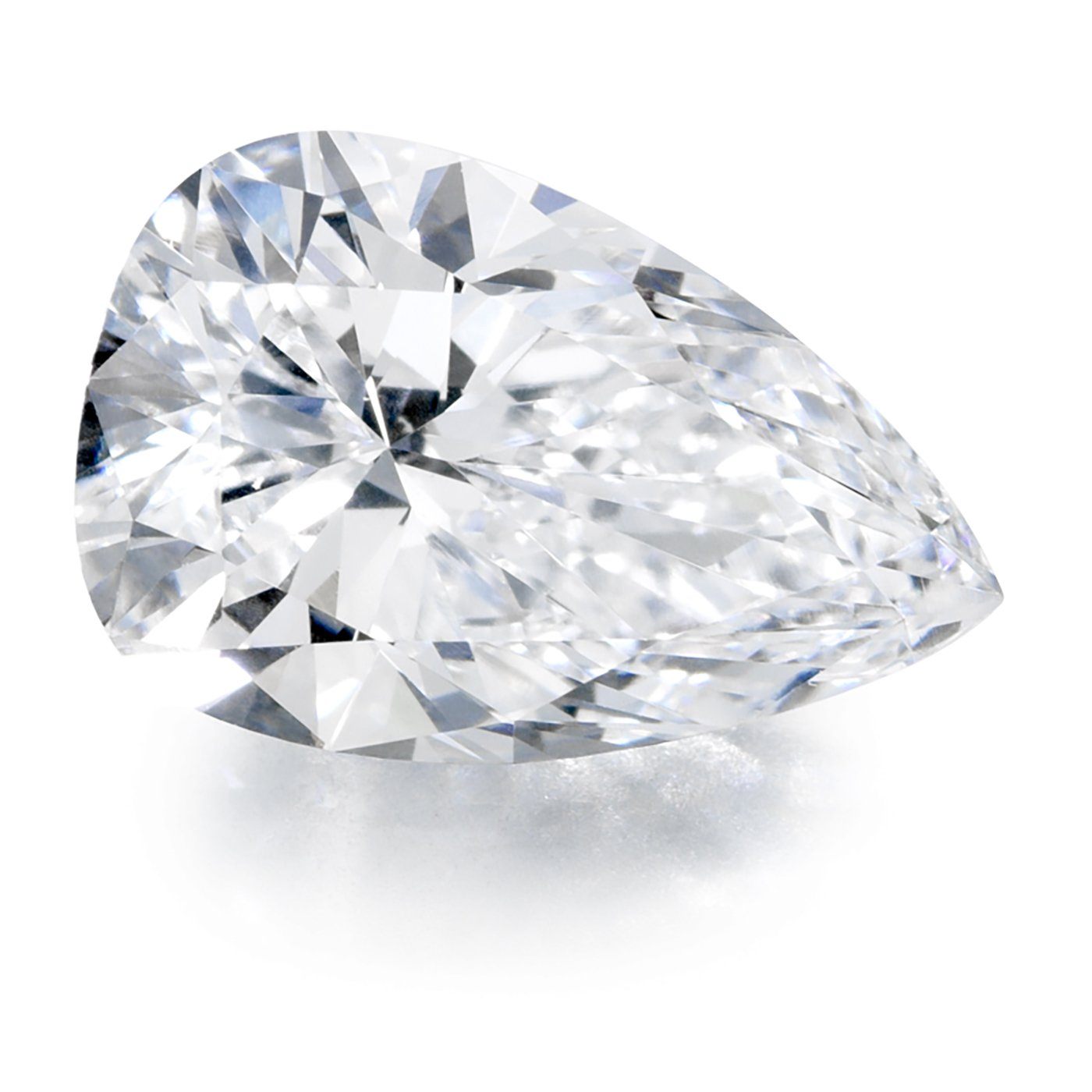 Pear shape Diamond Veneer Cubic Zirconia Loose Stone.