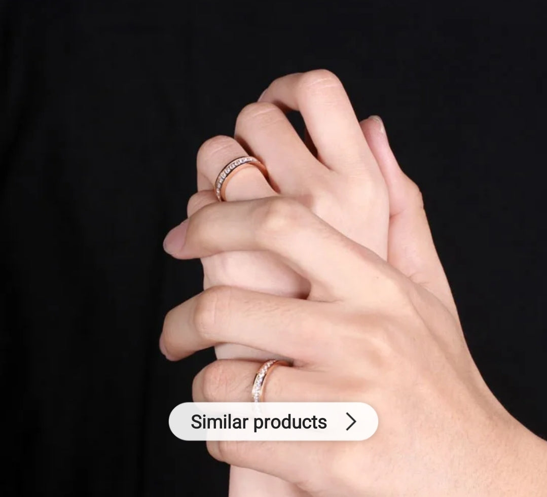 Ring Crystal eternity band Sterling Silver Z-1000