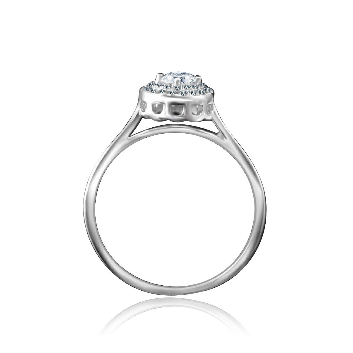 .25CT Round Cubic Zirconia Diamond veneer Ring