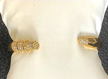 Pencil Bangle Bracelet Cuff Zirconite Cubic Zirconia. 843B100