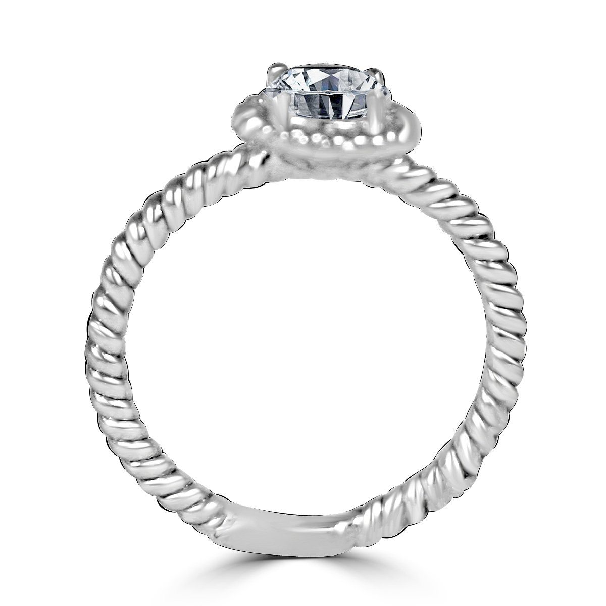 0.5CT Round Diamond Veneer Engagement Ring. 635R75067