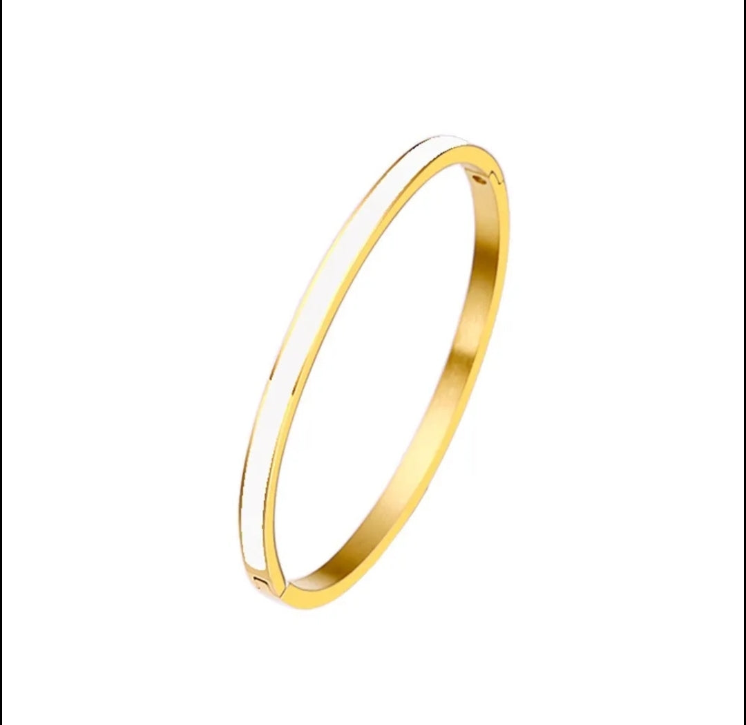 Stackable Enamel Bracelet Bangle Zirconite. 852B100