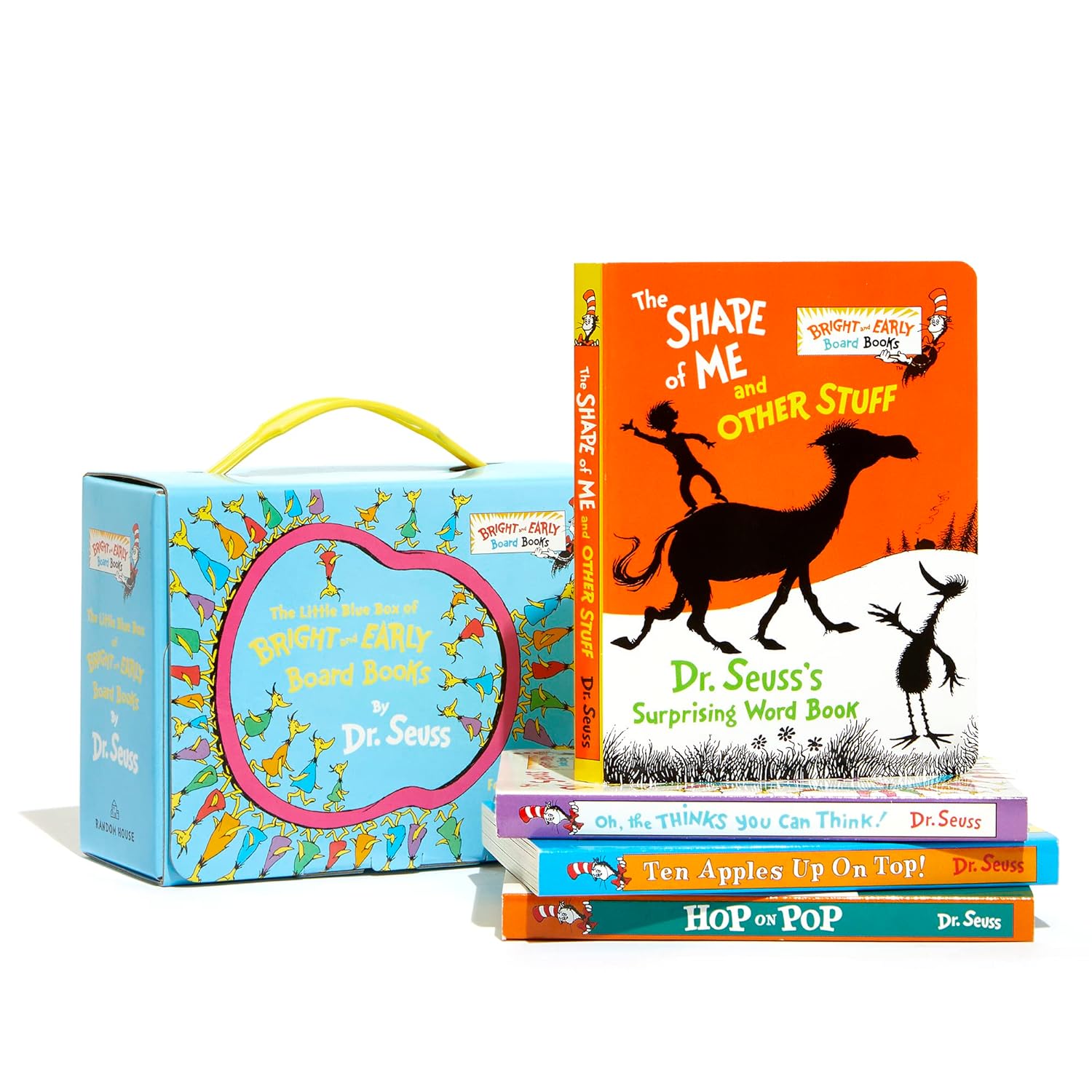 The Little Blue Boxed Set of Bright and Early Board Books by Dr. Seuss: Hop on Pop; Oh, the Thinks You Can Think!; Ten Apples Up On Top!; The Shape of ... Other Stuff (Bright & Early Board Books(TM)) Board book