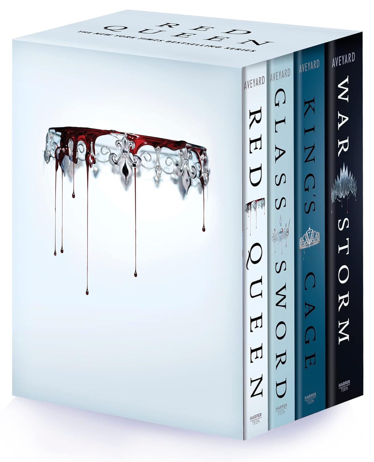 Red Queen 4-Book Paperback Box Set: Red Queen, Glass Sword, King's Cage, War Strom Paperback