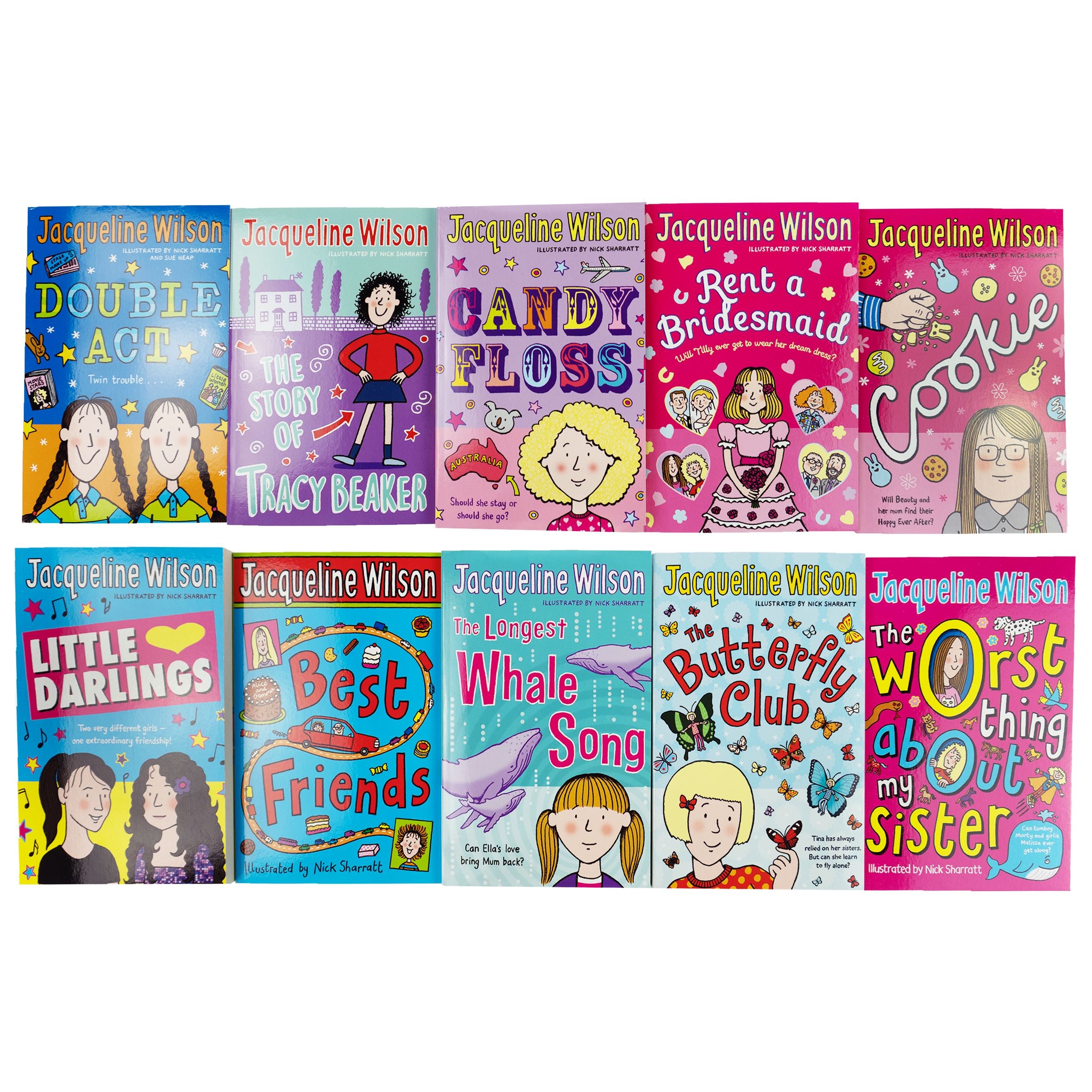 Jacqueline Wilson 10 Books Collection Set - Ages 8-12 - Paperback