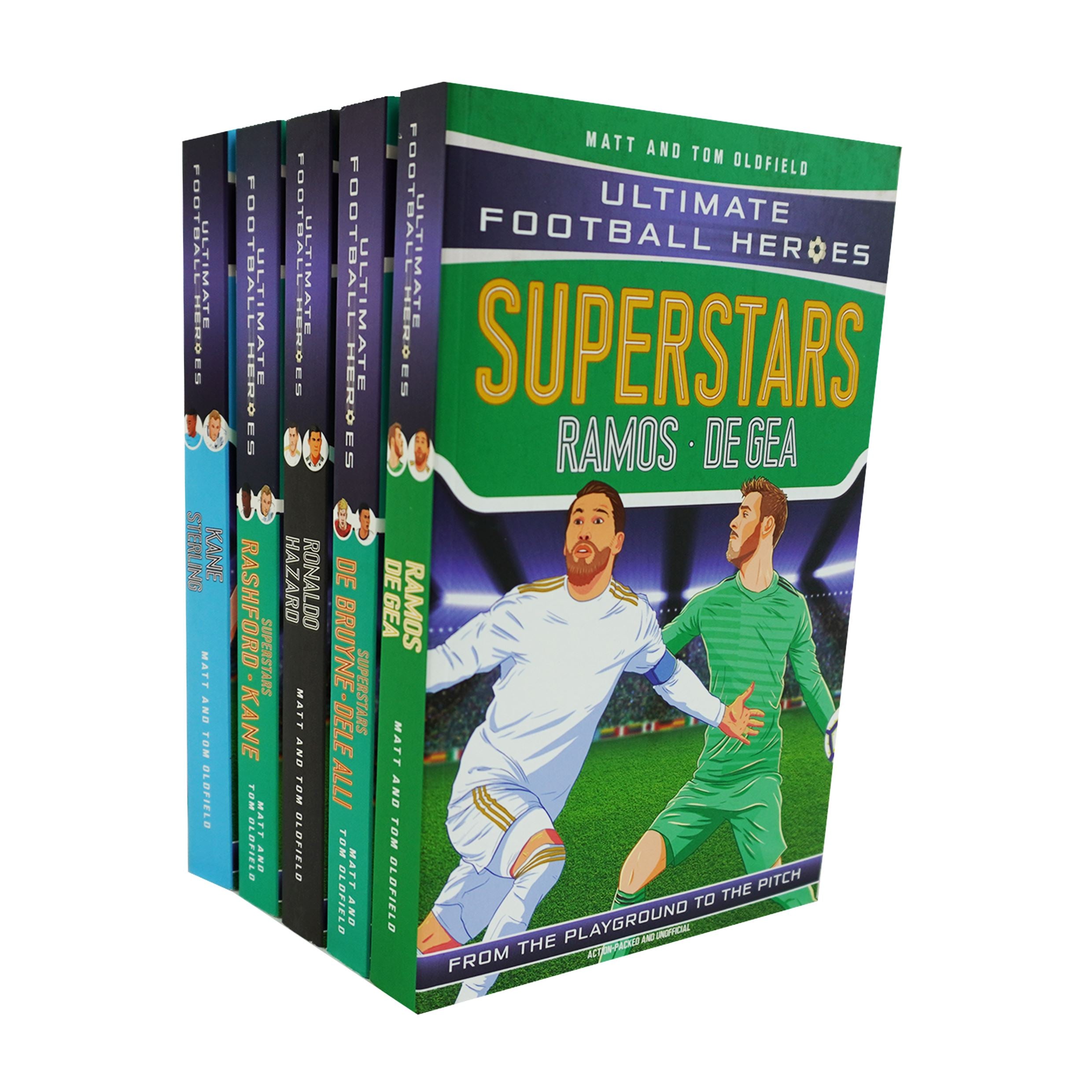 Ultimate Football Heroes Series By Matt & Tom Oldfield 2 in 1 Collection 5 Books Set - Ages 8-12 - Paperback
