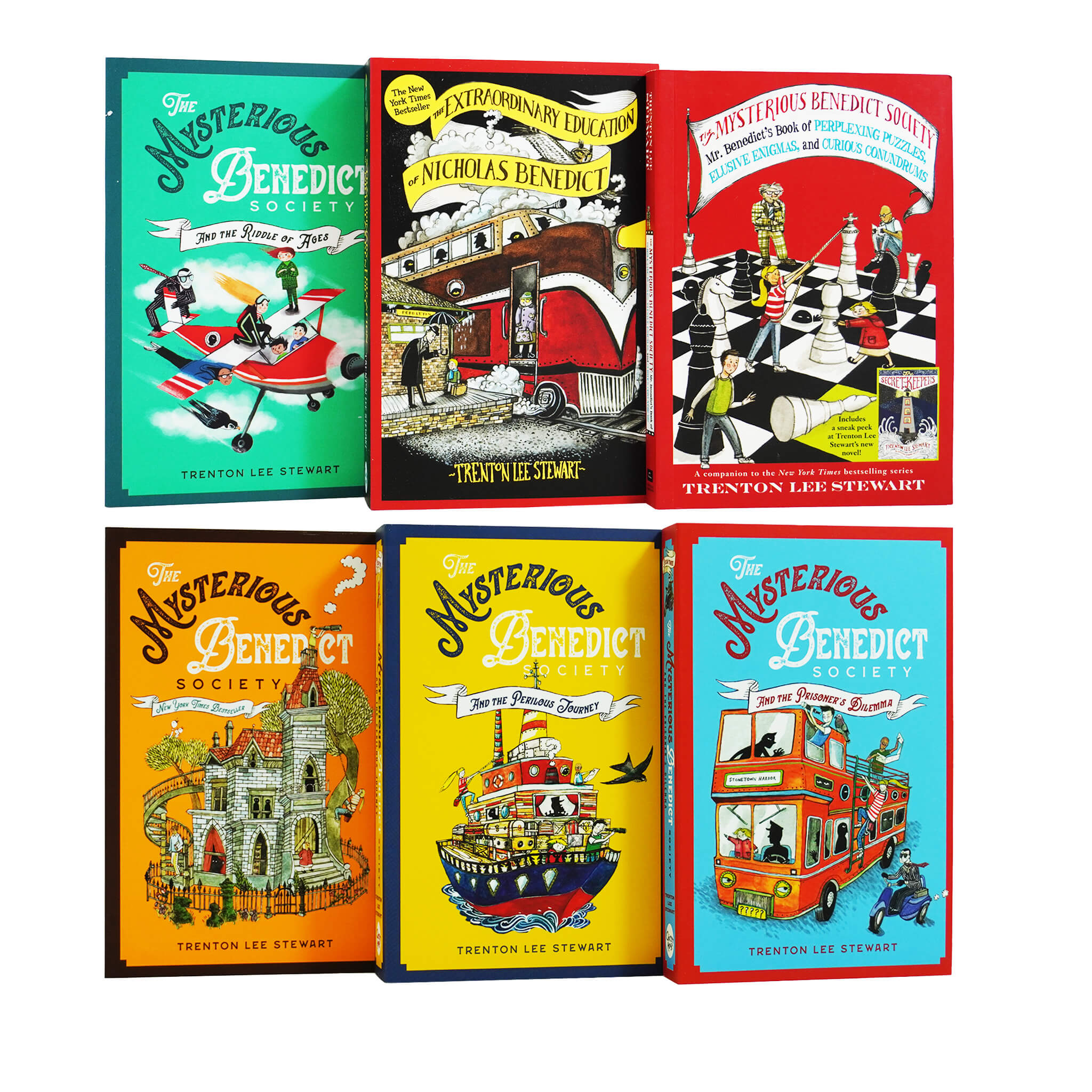 The Mysterious Benedict Society Complete Series 6 Books Collection by Trenton Lee Stewart - Age 8-14 - Paperback