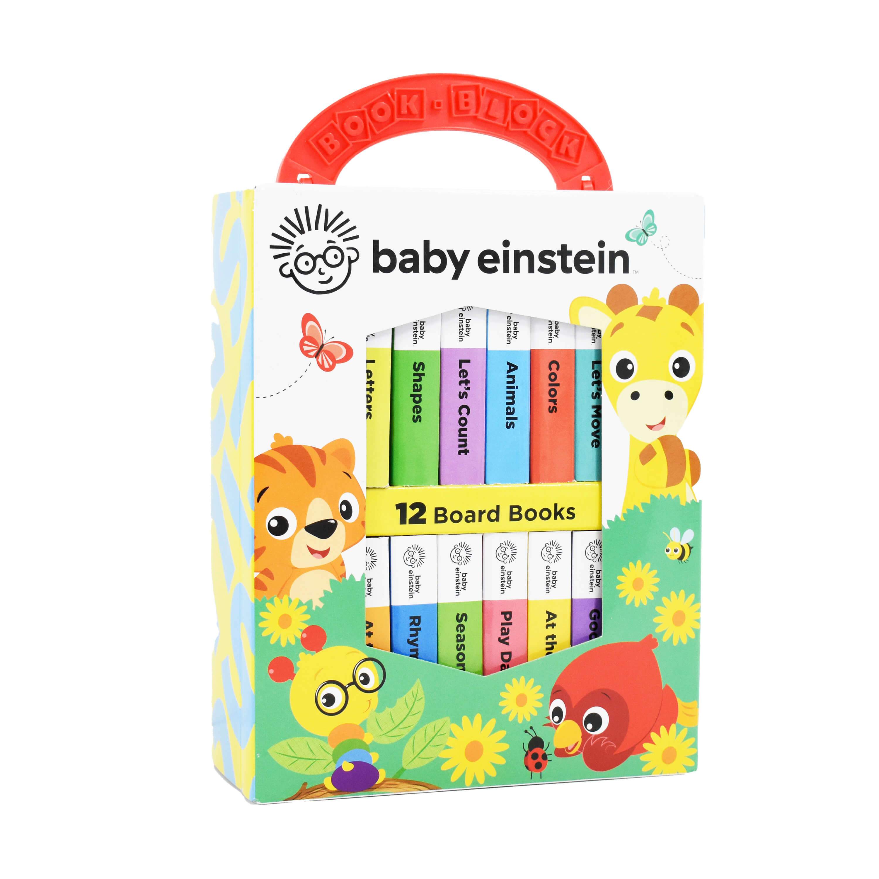 Baby Einstein My First Library 12 Board Books by PI Kids - Ages 0-5 - Board Books
