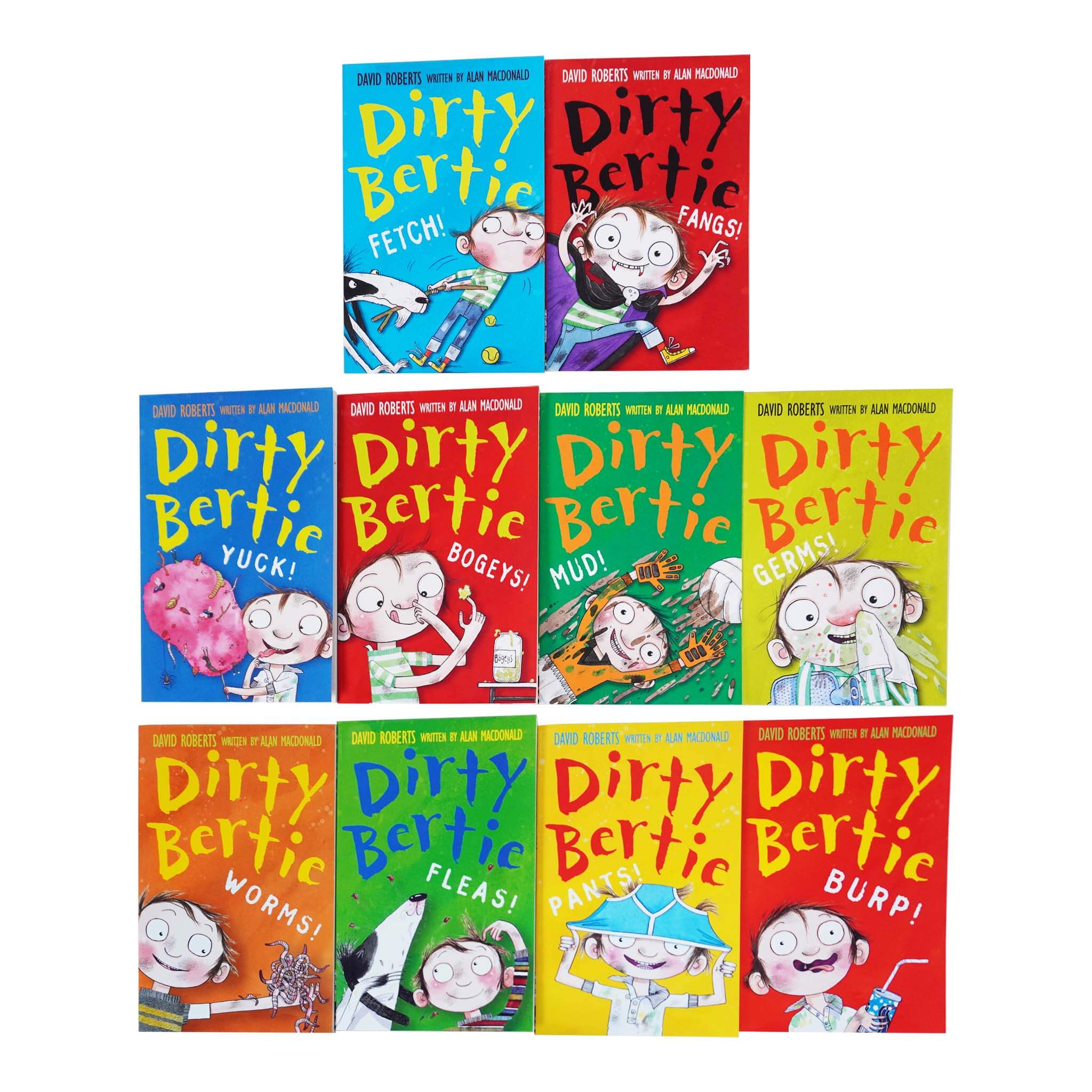 Dirty Bertie Series 1 Collection 10 Books Set (Book 1-10) by Alan MacDonald - Age 6 years and up - Paperback