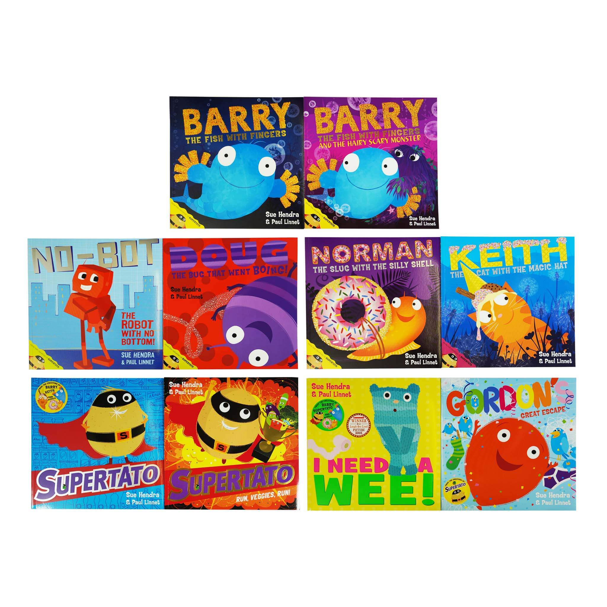 Supertato and Other Stories 10 Books Collection By Sue Hendra & Paul Linnet - Ages 2+ - Paperback