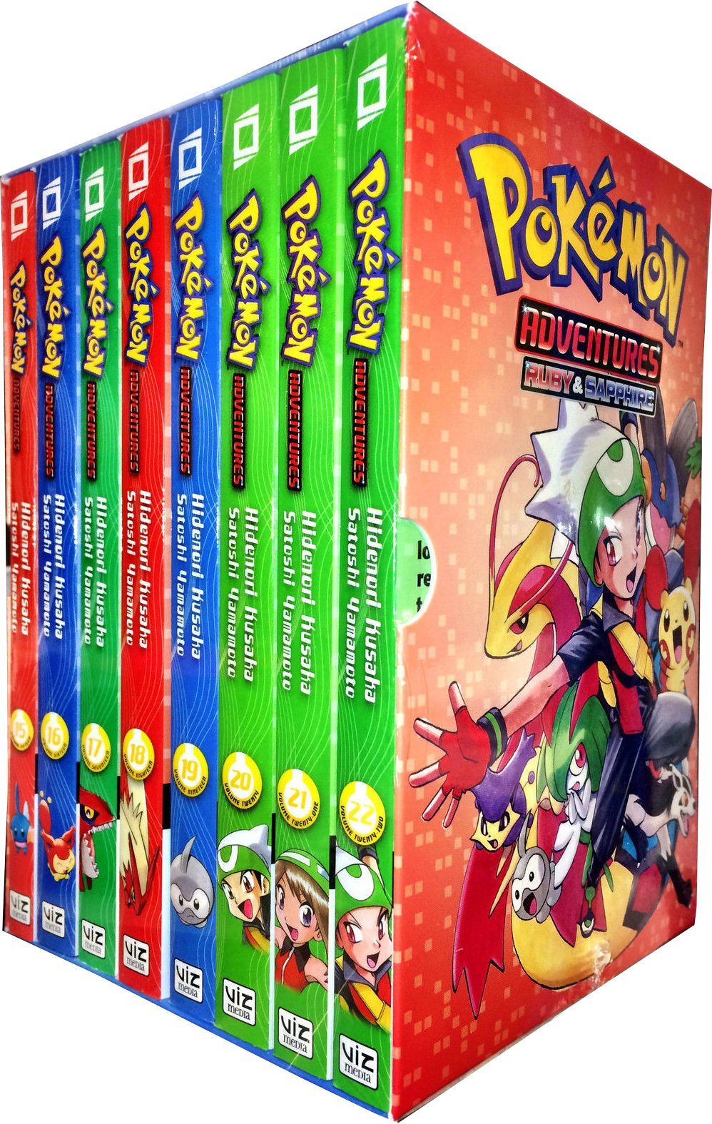 Pokemon Adventures Vol. 15-22: Ruby & Sapphire Collection 8 Books Box Set by Hidenori Kusaka - 7+ - Paperback