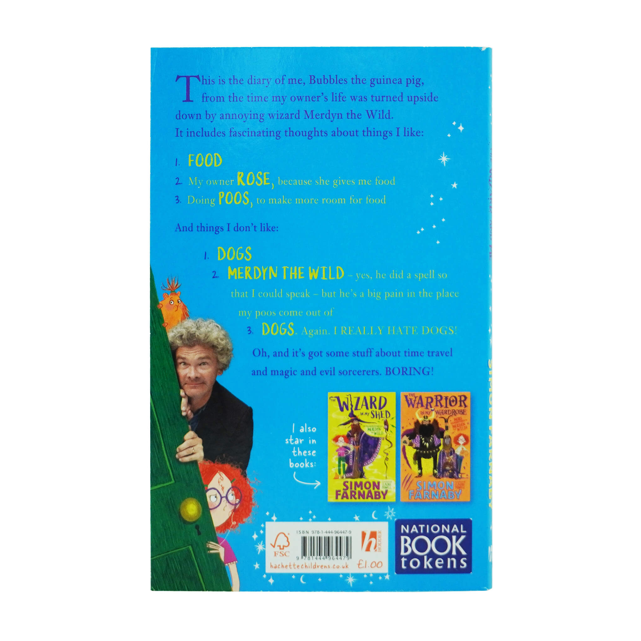 The Wizard and Me: More Misadventures of Bubbles the Guinea Pig: World Book Day 2022 By Simon Farnaby - Ages 8-10 - Paperback