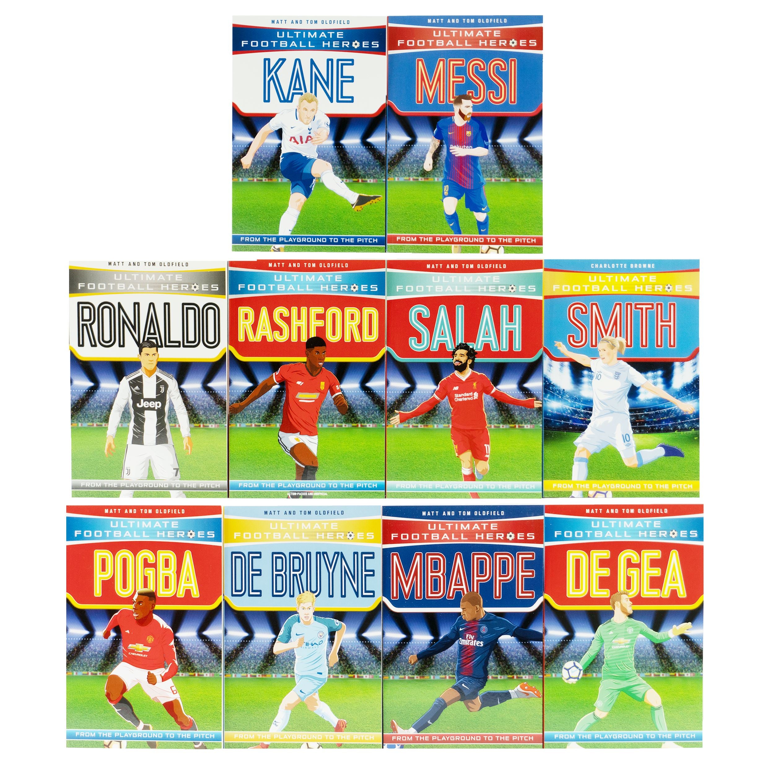 Ultimate Football Heroes Series By Matt & Tom Oldfield: 10 Books Collection Set - Ages 7-12 - Paperback