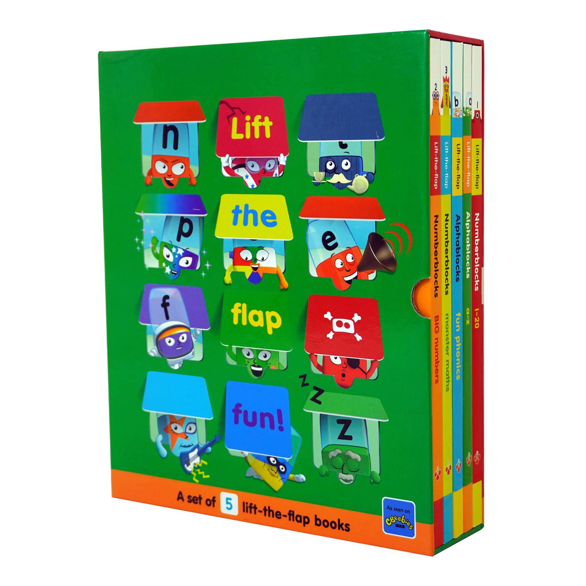 Numberblocks and Alphablocks Lift-the-Flap 5 Books Collection Set By Sweet Cherry Publishing - Ages 3 years and up - Board Book