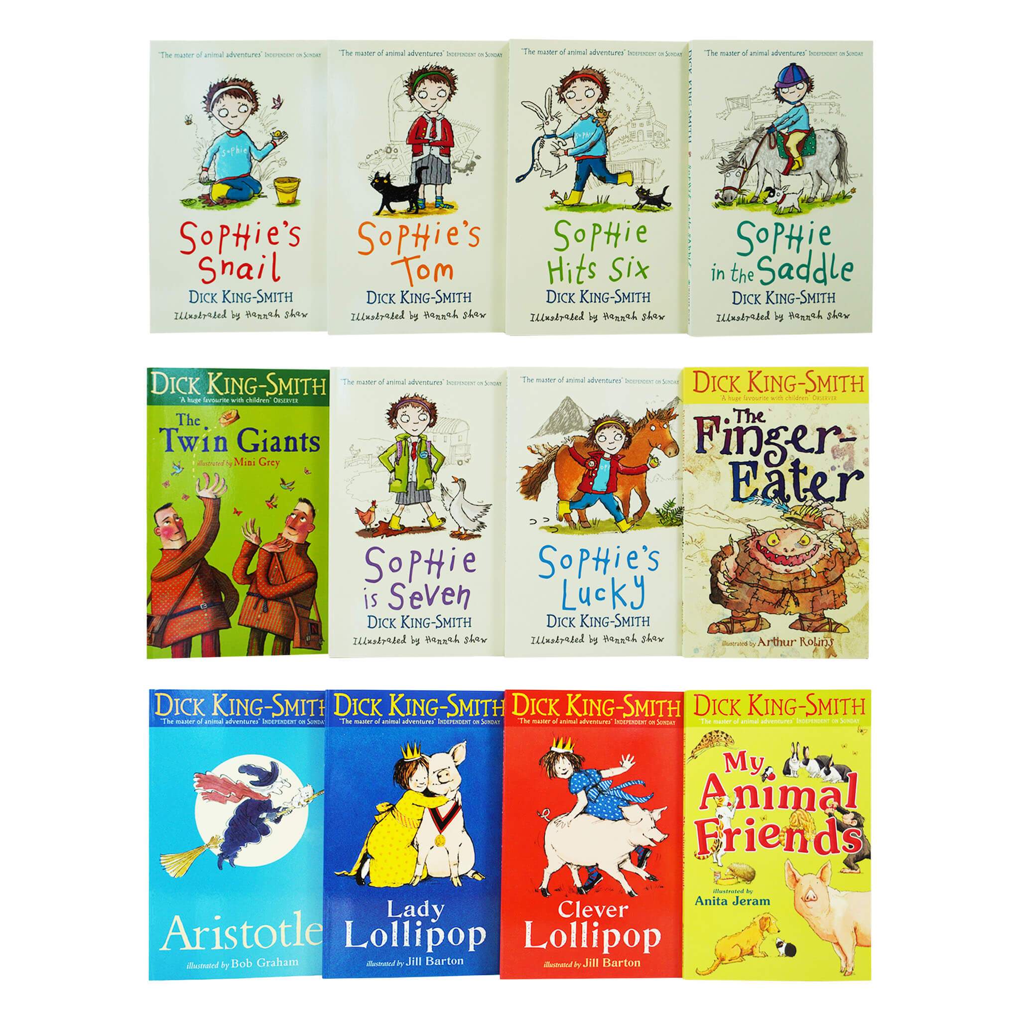 Sophie and Friends Series Books 1-12 Collection Set By Dick King-Smith - Ages 4+ - Paperback