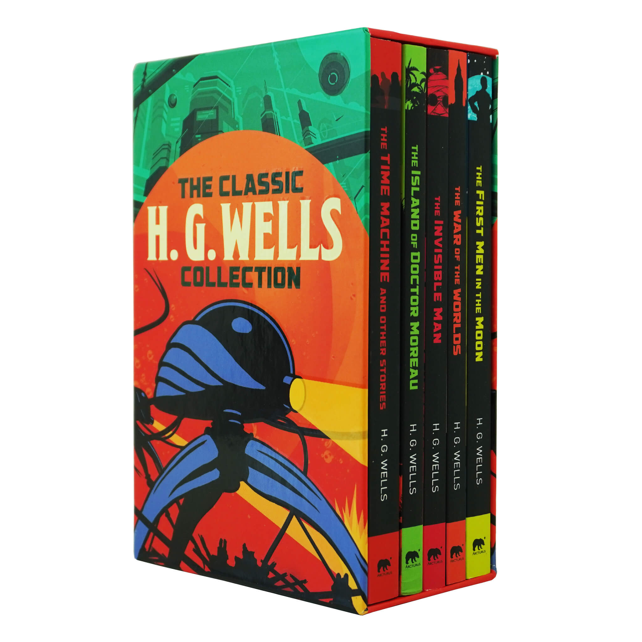 The Classic H. G. Wells Collection 5 Books Box Set - Ages 14+ - Paperback