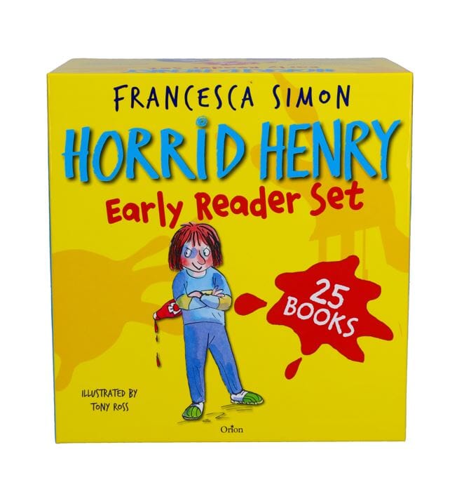Horrid Henry Early Readers 25 Books Children Collection Box Set By Francesca Simon- Ages 7-9 - Paperback