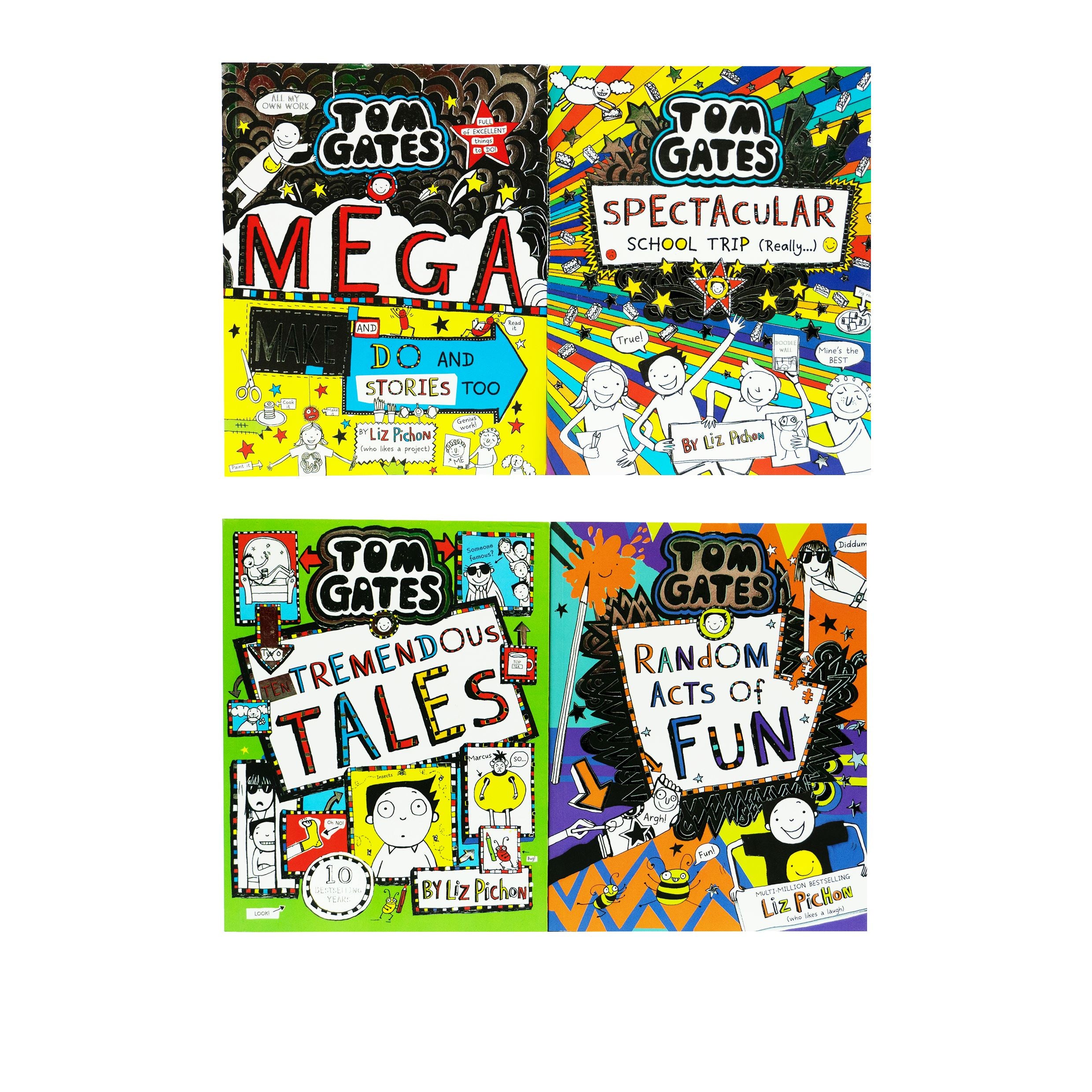 Tom Gates Series 4 Books Collection (16 to 19) By Liz Pichon - Ages 7-12 - Paperback