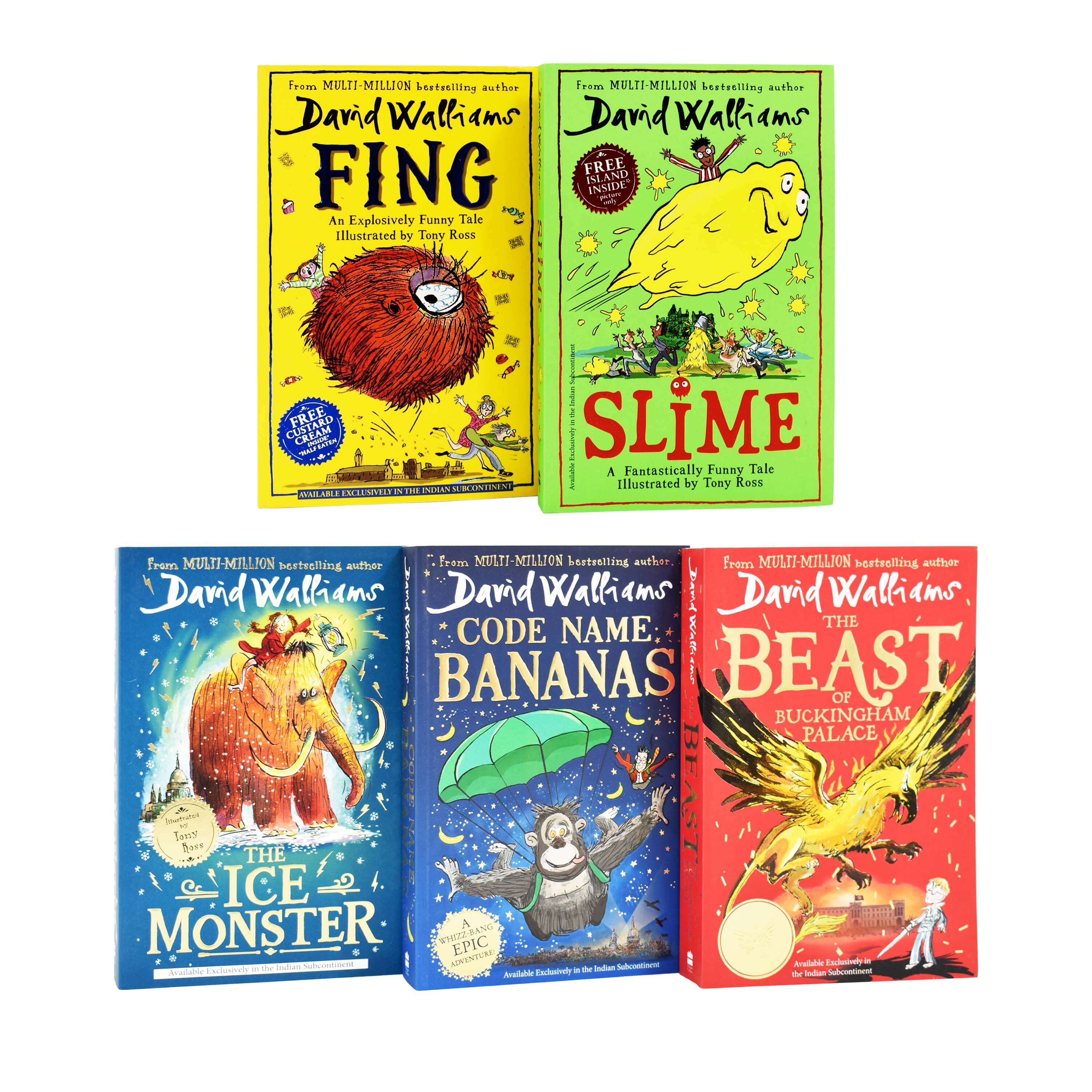 David Walliams Fantastically Funny Tale 5 Books Collection - Ages 7-11 - Paperback