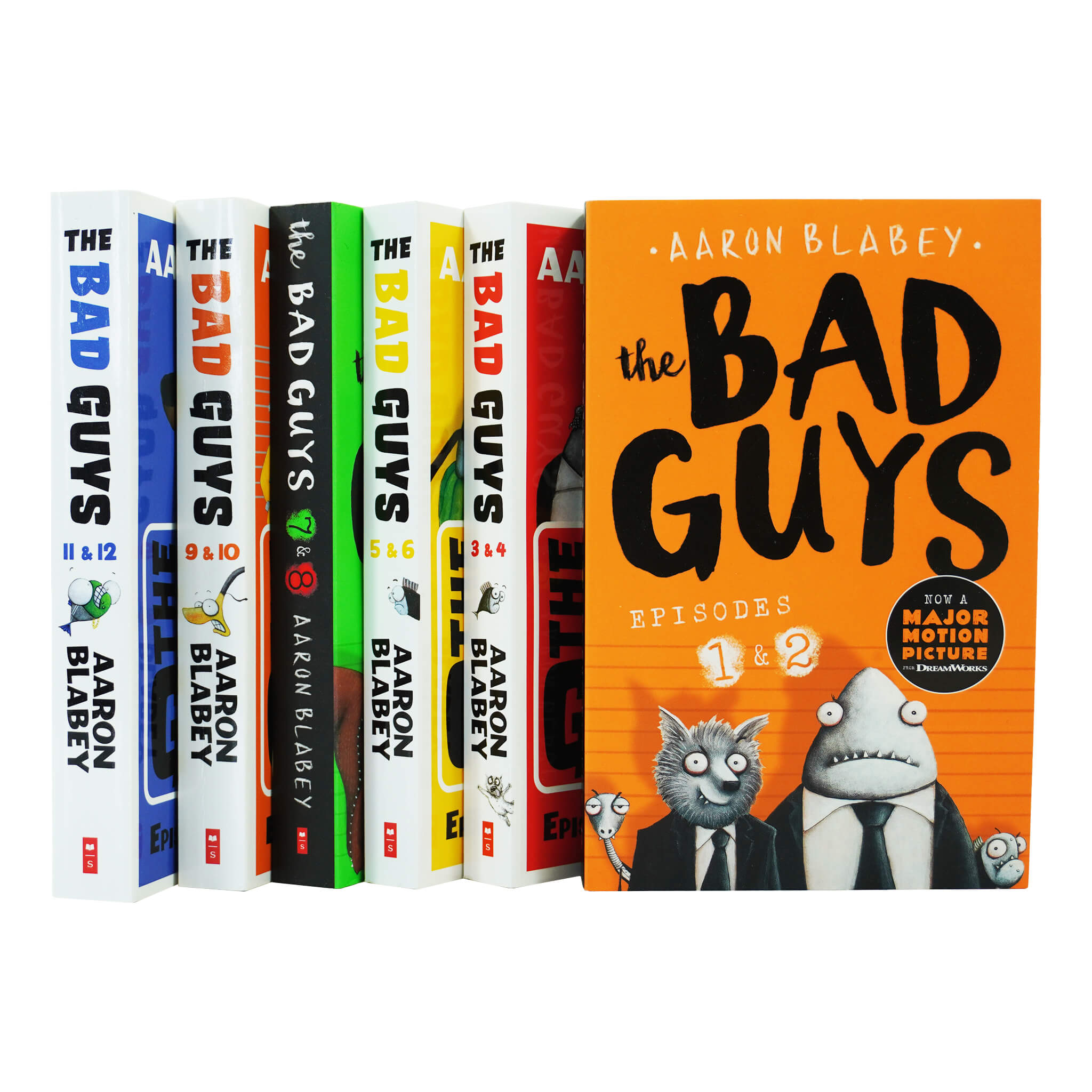 The Bad Guys by Aaron Blabey: Episodes 1-12 Collection 6 Books Set - Ages 7-9 - Paperback