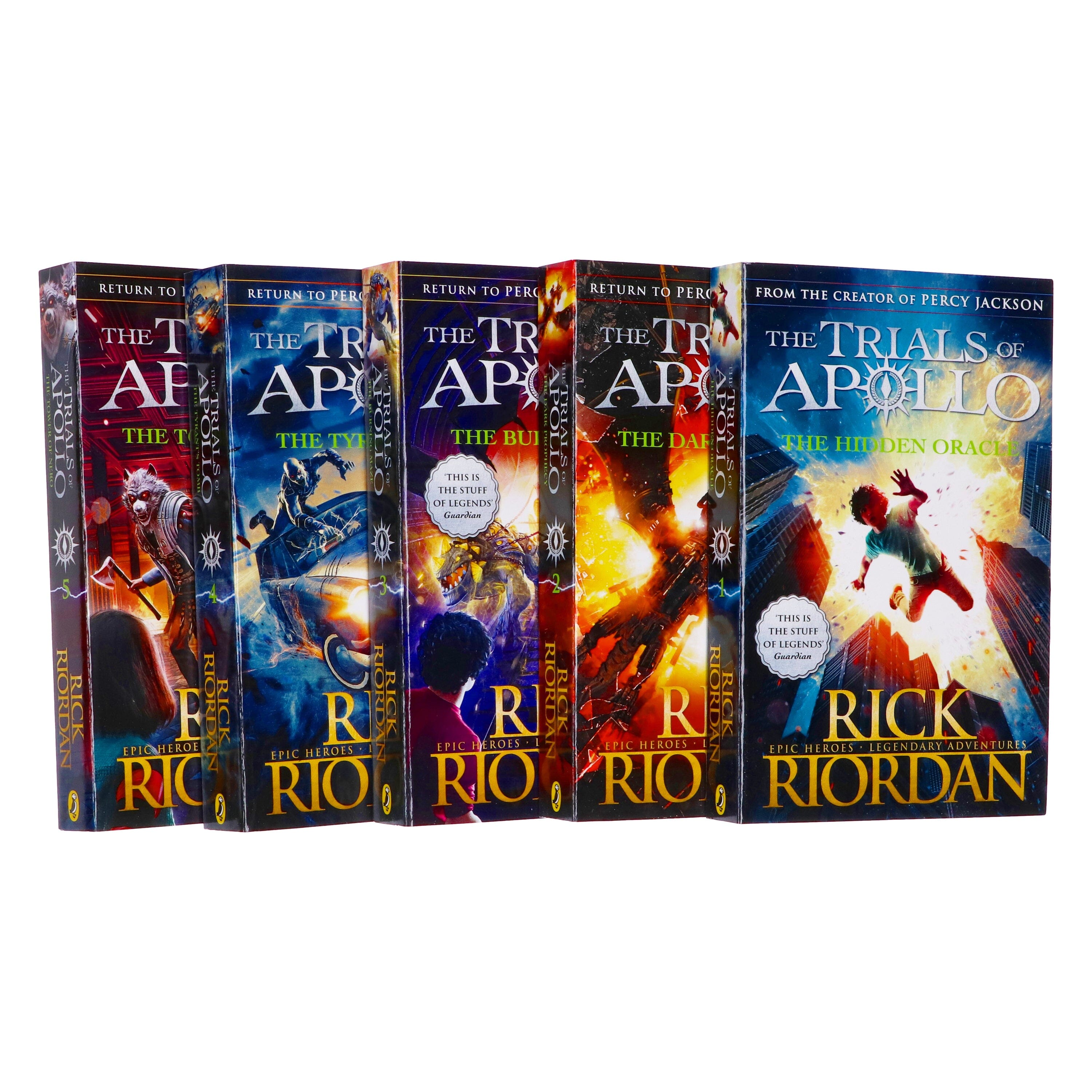 Trials of Apollo Collection 5 Books Set By Rick Riordan - Ages 9-14 - Paperback