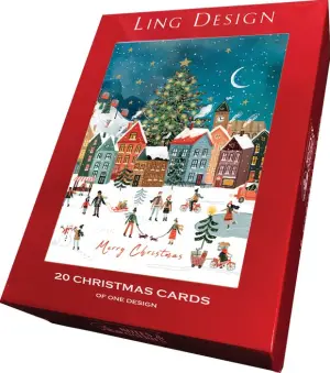 Holiday Boxed Cards Town Scene (Buy 1 Get 1,50% Off)