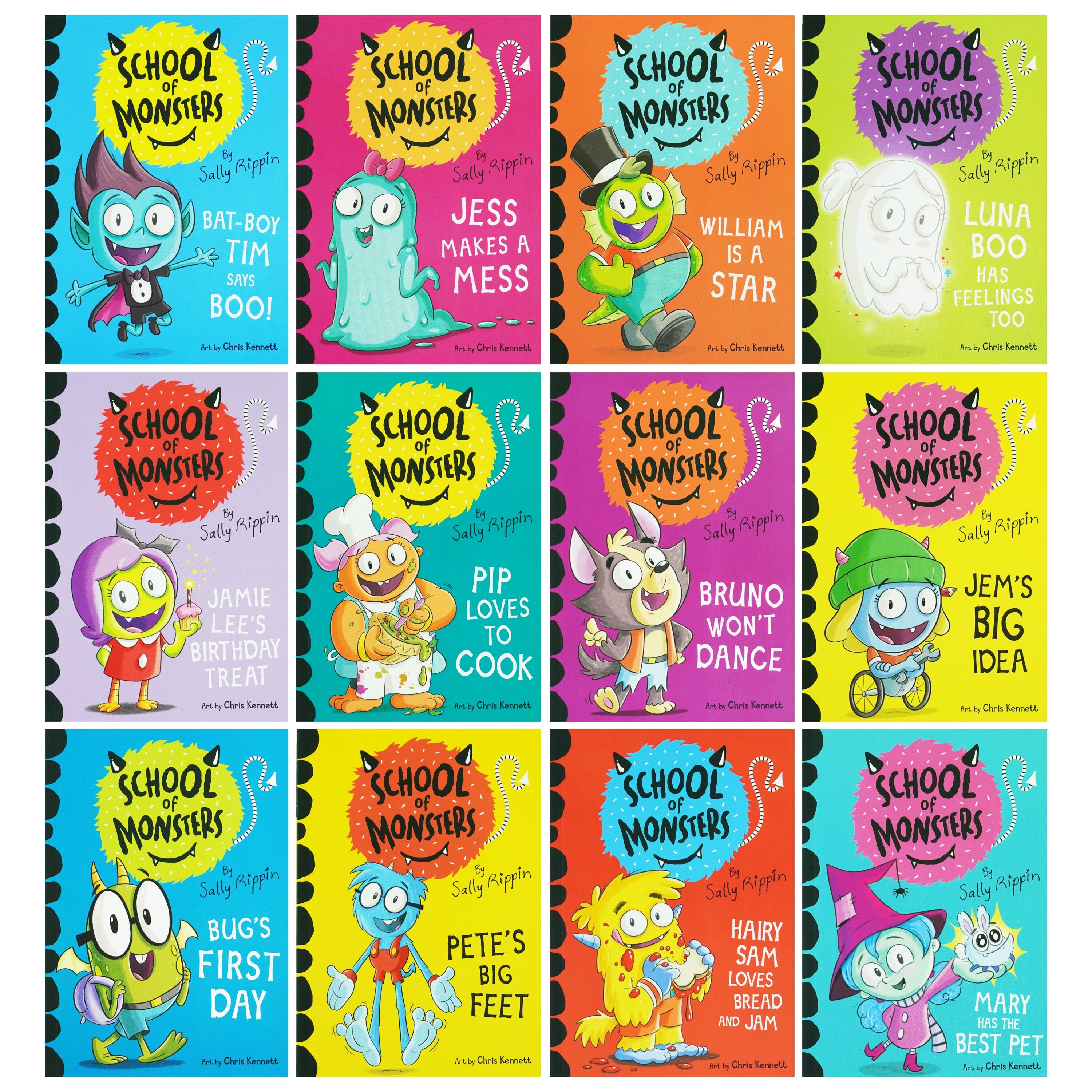 School of Monsters Series by Sally Rippin 12 Books Collection Box Set - Ages 4+ - Paperback