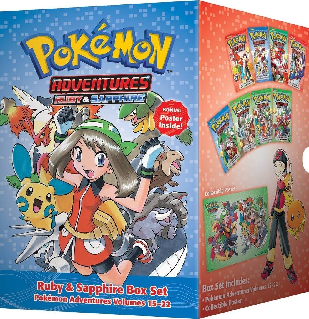 Pokemon Adventures Vol. 15-22: Ruby & Sapphire Collection 8 Books Box Set by Hidenori Kusaka - 7+ - Paperback