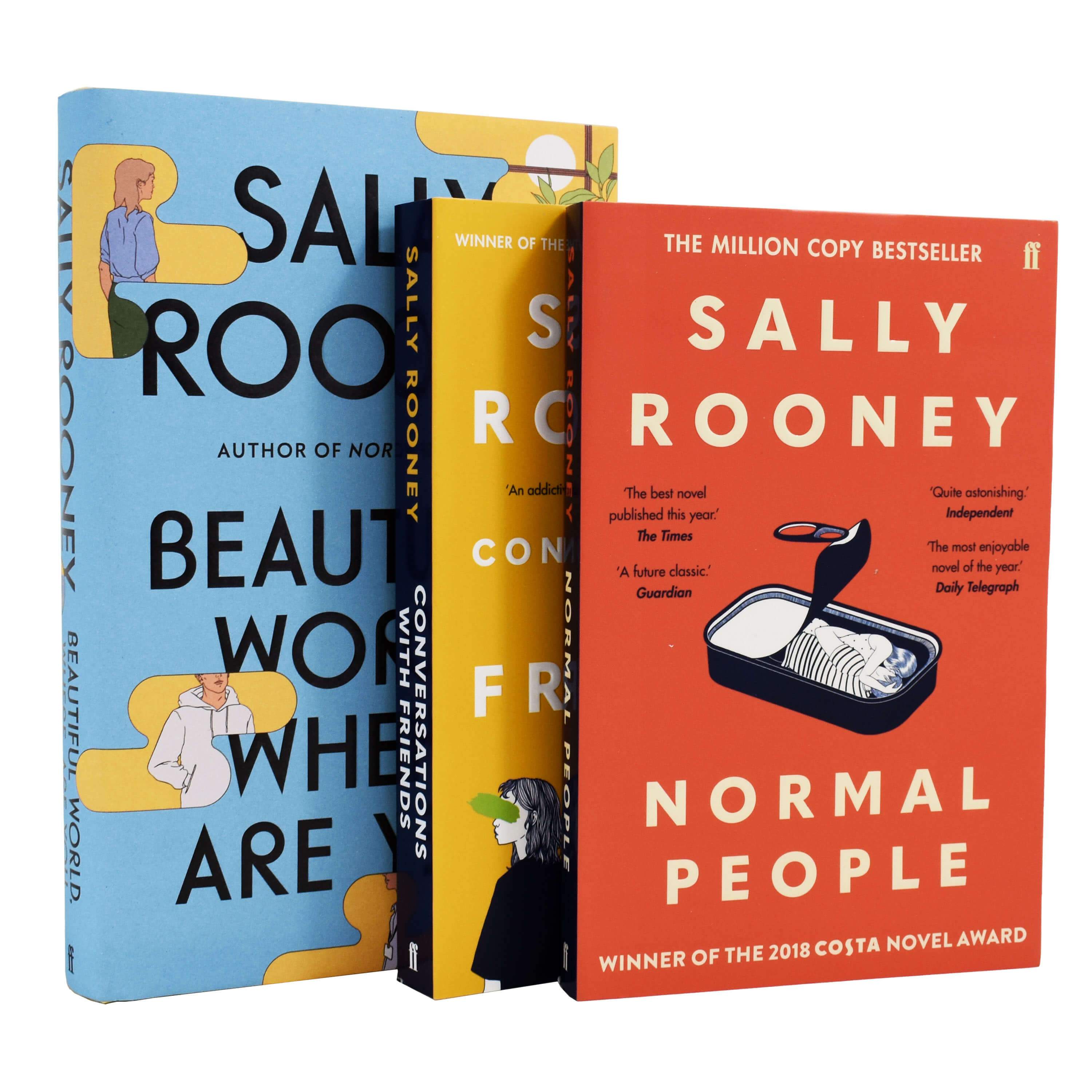 Sally Rooney 3 Book Collection - Normal People/Conversations with Friends/Beautiful World, Where Are You - Adult - Hardback/Paperback