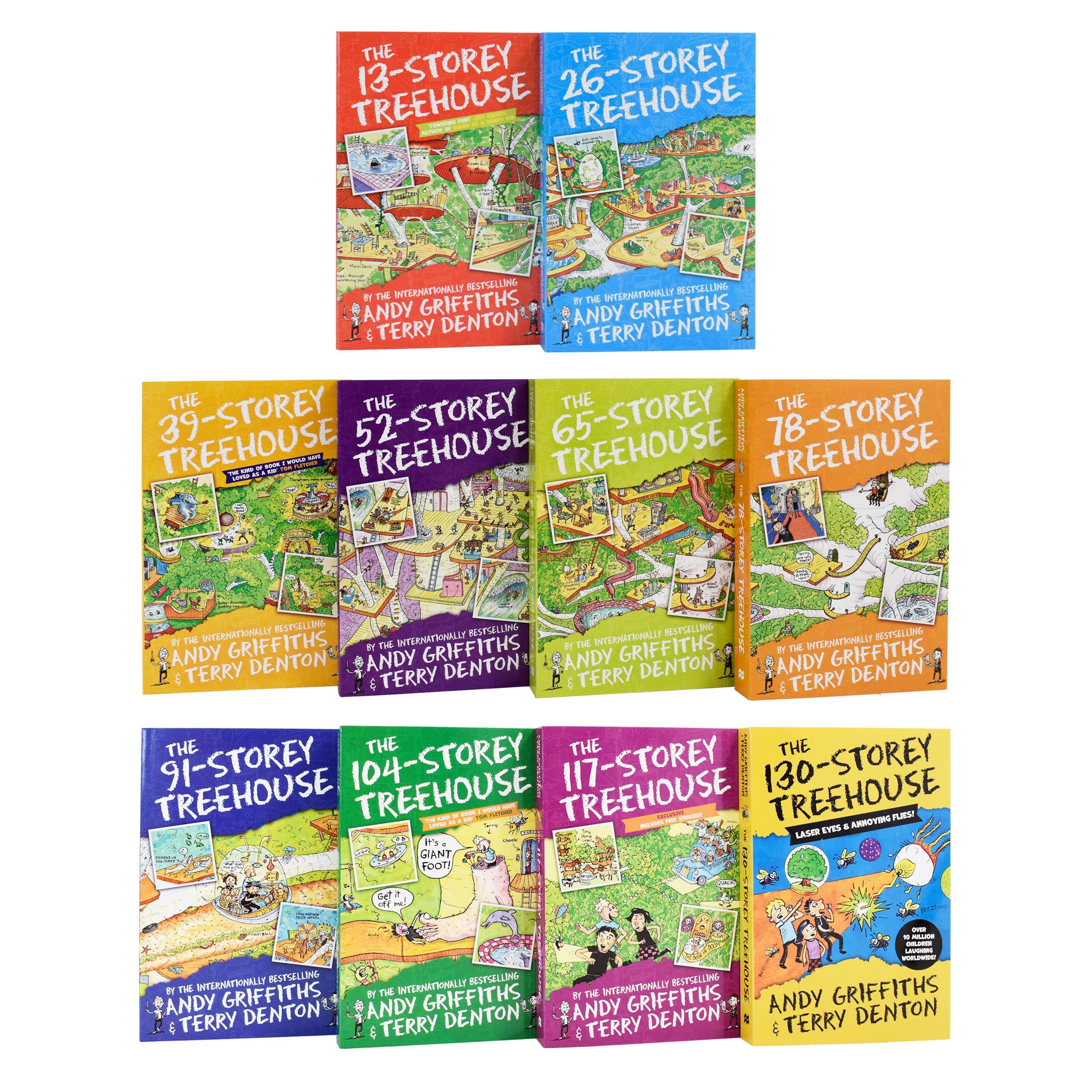 The Treehouse Series 10 Book Collection by Andy Griffiths & Terry Denton - Ages 5-11 - Paperback