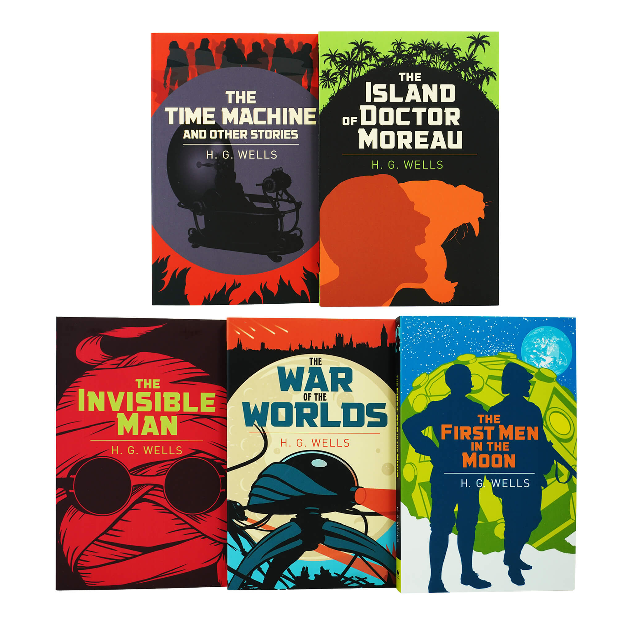 The Classic H. G. Wells Collection 5 Books Box Set - Ages 14+ - Paperback