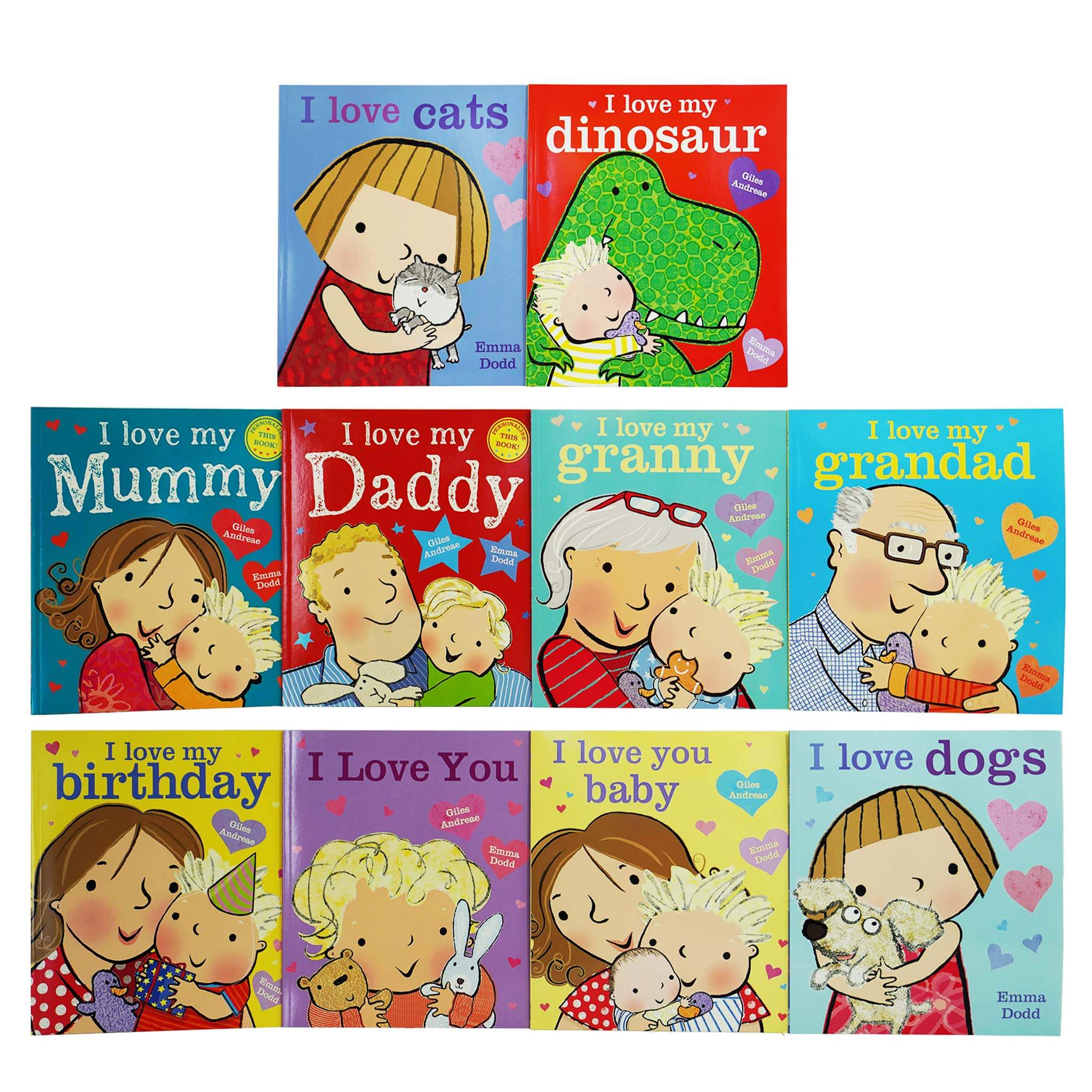 I Love You And Other Stories 10 Books Collection Box Set by Giles Andreae & Emma Dodd - Ages 2+ - Paperback