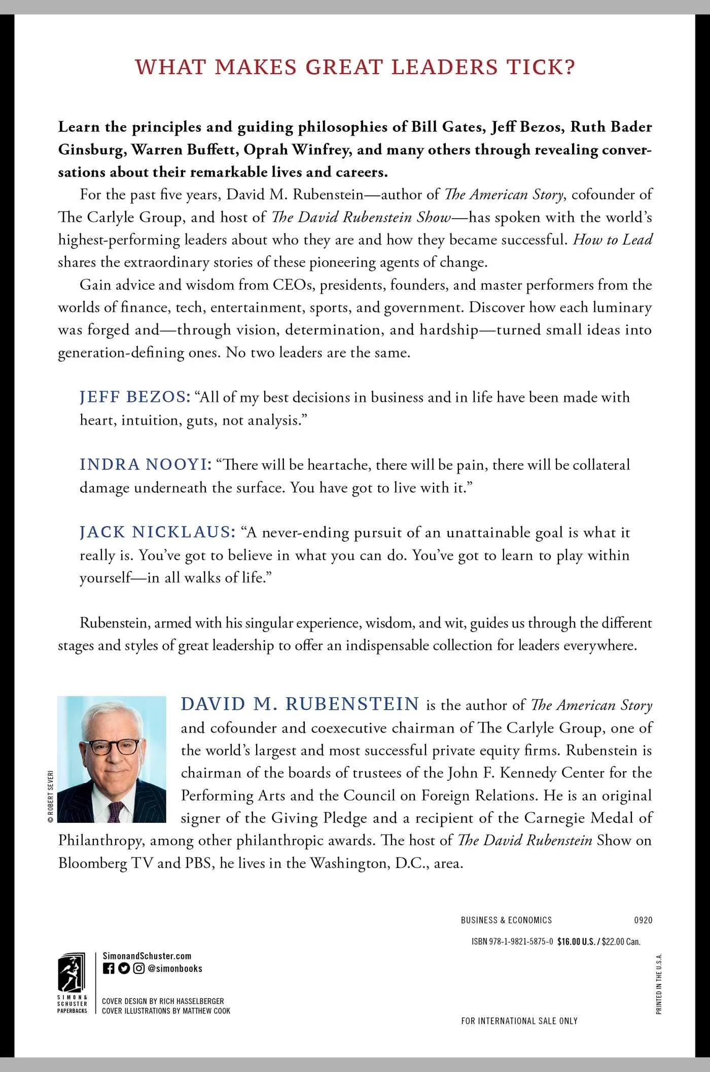 How to Lead: Wisdom from the World's Greatest CEOs, Founders, and Game Changers